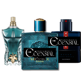 TRIO SUPER SOCIALITÉ - VRSC EROS, PRD LUNA ROSSA, LE BEAU (EAU DE PARFUM) 100ml.